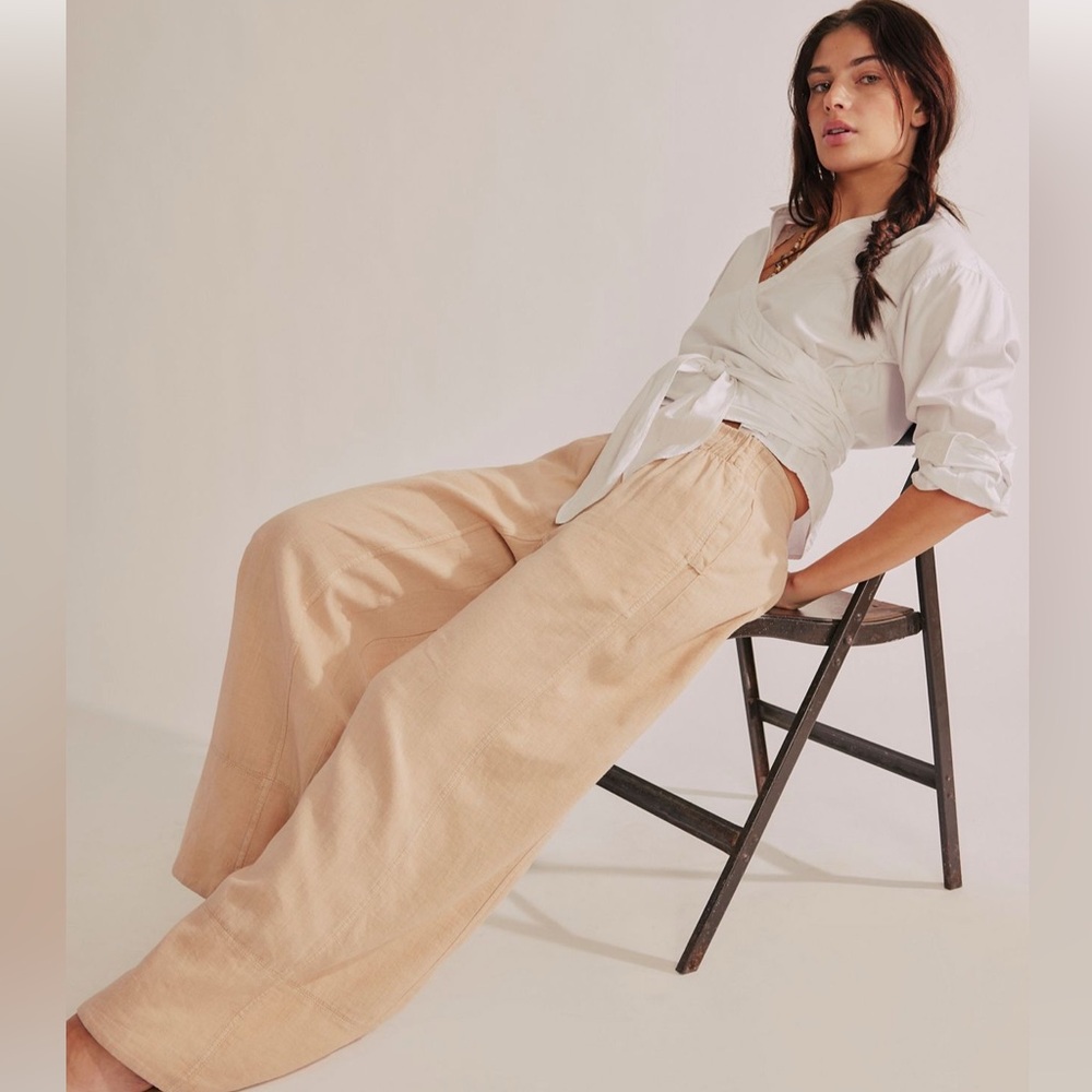 Free People ‘Days End’ Linen blend pants
